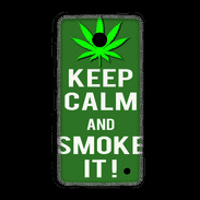 Coque Nokia Lumia 635 Keep Calm Smoke it Kaki