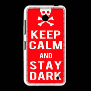 Coque Nokia Lumia 635 Keep Calm Stay dark Rouge