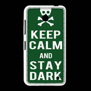 Coque Nokia Lumia 635 Keep Calm Stay dark Vert