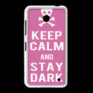 Coque Nokia Lumia 635 Keep Calm Stay dark Rose