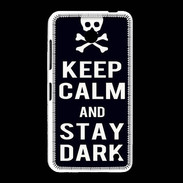 Coque Nokia Lumia 635 Keep Calm Stay dark Noir