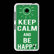 Coque Nokia Lumia 635 Keep Calm Be Happy Vert