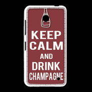 Coque Nokia Lumia 635 Keep Calm Drink Champagne Brique