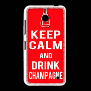 Coque Nokia Lumia 635 Keep Calm Drink champagne Rouge