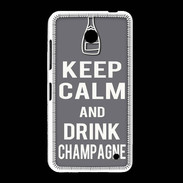 Coque Nokia Lumia 635 Keep Calm Drink champagne Gris