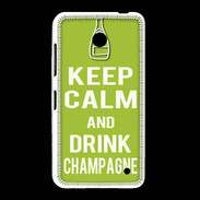Coque Nokia Lumia 635 Keep Calm Drink champagne Vert pomme