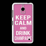Coque Nokia Lumia 635 Keep Calm Drink champagne Rose
