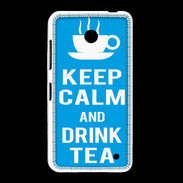 Coque Nokia Lumia 635 Keep Calm Drink Tea Cyan