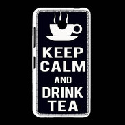 Coque Nokia Lumia 635 Keep Calm Drink Tea Noir