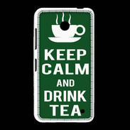 Coque Nokia Lumia 635 Keep Calm Drink Tea Vert