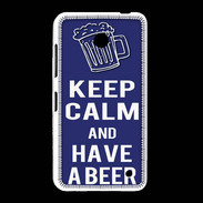 Coque Nokia Lumia 635 Keep Calm Have a beer Bleu