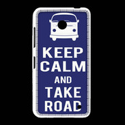 Coque Nokia Lumia 635 Keep Calm Take road Bleu