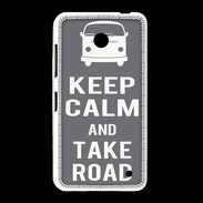 Coque Nokia Lumia 635 Keep Calm Take Road Gris