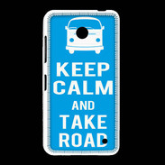 Coque Nokia Lumia 635 Keep Calm Take Road Cyan