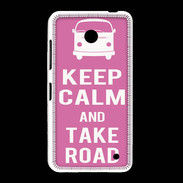 Coque Nokia Lumia 635 Keep Calm Take Road Rose