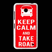 Coque Nokia Lumia 635 Keep Calm Take Road Rouge