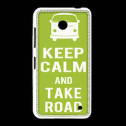 Coque Nokia Lumia 635 Keep Calm Take road Vert pomme
