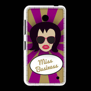 Coque Nokia Lumia 635 Miss business Brune