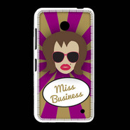 Coque Nokia Lumia 635 Miss business Chatain