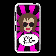 Coque Nokia Lumia 635 Miss Fashion Chatain