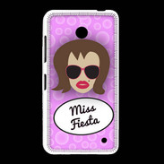 Coque Nokia Lumia 635 Miss Fiesta Chatain