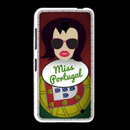 Coque Nokia Lumia 635 Miss Portugal Brune