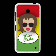 Coque Nokia Lumia 635 Miss Rasta Chatain