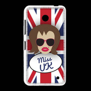 Coque Nokia Lumia 635 Miss UK Chatain
