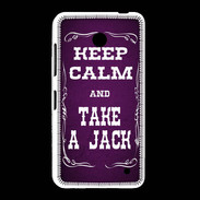 Coque Nokia Lumia 635 Keep Calm and Take Jack Violet