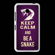 Coque Nokia Lumia 635 Keep Calm and Be a Snake Violet
