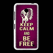 Coque Nokia Lumia 635 Keep Calm and Be Free Rose