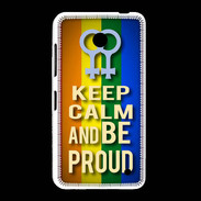 Coque Nokia Lumia 635 Keep Calm and Be proud Women Gay