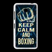 Coque Nokia Lumia 635 Keep Calm and Boxing Bleu