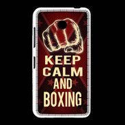 Coque Nokia Lumia 635 Keep Calm and Boxing Rouge