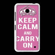 Coque Nokia Lumia 635 Keep Calm and Carry on Rose