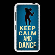 Coque Nokia Lumia 635 Keep Calm and Dance Bleu