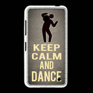 Coque Nokia Lumia 635 Keep Calm and Dance Gris