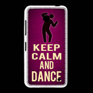 Coque Nokia Lumia 635 Keep Calm and Dance Rose