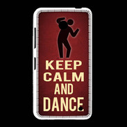 Coque Nokia Lumia 635 Keep Calm and Dance Rouge