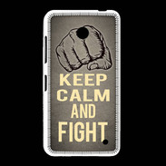 Coque Nokia Lumia 635 Keep Calm and Fight Gris