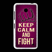 Coque Nokia Lumia 635 Keep Calm and Fight Rose