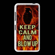 Coque Nokia Lumia 635 Keep Calm and Grenade Feu