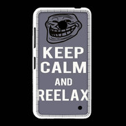 Coque Nokia Lumia 635 Keep Calm and Reelax Gris