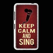 Coque Nokia Lumia 635 Keep Calm and Sing Rouge