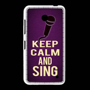 Coque Nokia Lumia 635 Keep Calm and Sing Violet