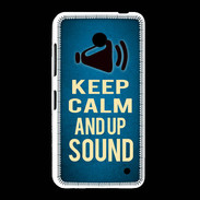 Coque Nokia Lumia 635 Keep Calm and Up Sound Bleu