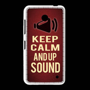 Coque Nokia Lumia 635 Keep Calm and Up Sound Rouge