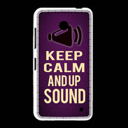 Coque Nokia Lumia 635 Keep Calm and Up Sound Violet
