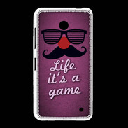 Coque Nokia Lumia 635 Life It's a game Rose ZG