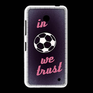 Coque Nokia Lumia 635 In Soccer We trust Rouge ZG